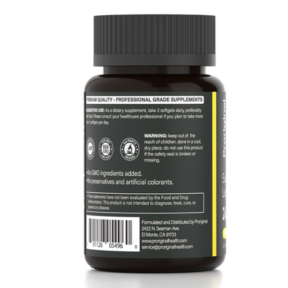 Sunflower Lecithin 2400mg Softgels with Phosphatidyl Choline 360mg, Non-GMO Lecithin Supplement, Brain & Liver Support, Soy-Free Formula, 200 Softgels