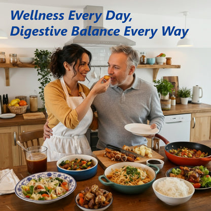 Digestive Enzymes Supplement with 100 Billion CFU Organic Probiotic & Prebiotic - Multi-Enzyme Formula for Women & Men - Supports Digestive & Gut Health, Aids Protein, Carb & Dairy Digestion, 60 Caps